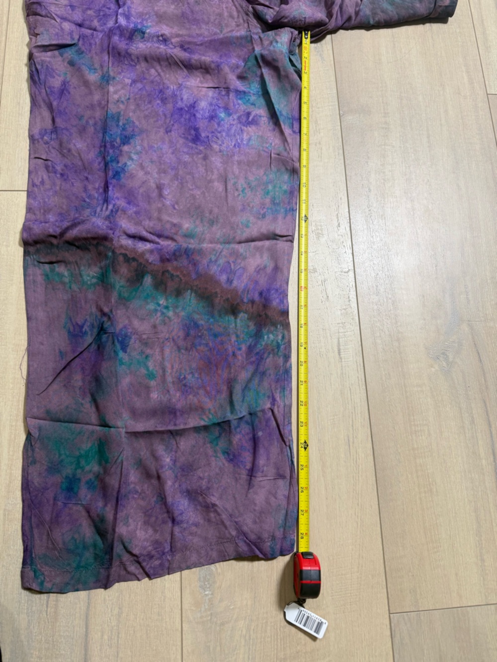 Jaded Gypsy Sleeveless Purple Tie-Dye Wide-Leg Jumpsuit with Pockets - Picture 6 of 8